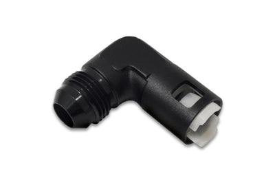 Vibrant 90 Degree Aluminum AN to Female Quick Connect -8AN - 0.375in Hose Size - Fabrication