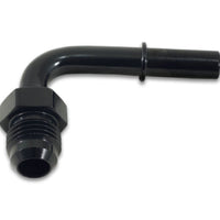 Vibrant 90 Degree Aluminum AN to Male Quick Connect Fitting -6AN - 0.3125in Hose Size - Fabrication