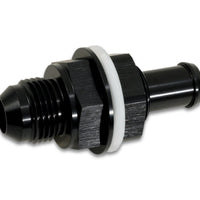 Vibrant Bulkhead Fuel Cell Adapter -6AN Male Flare x 5/16in Barb - Fabrication