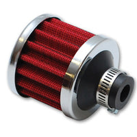 Vibrant Crankcase Breather Filter w/ Chrome Cap 1.25in 32mm Inlet ID - Air Filters