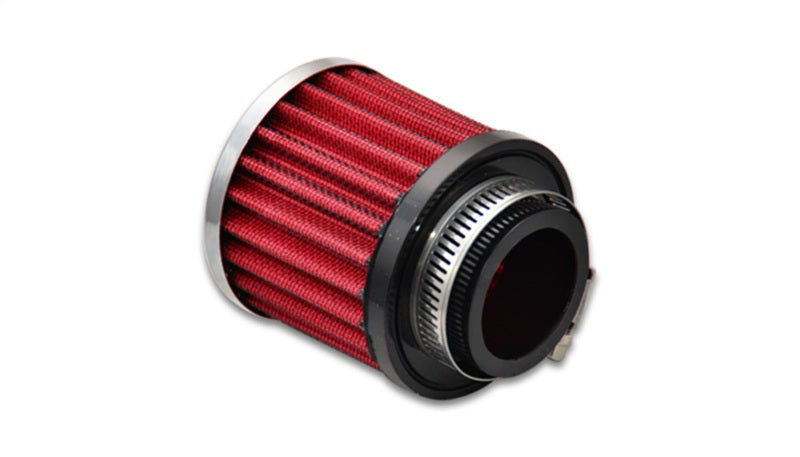 Vibrant Crankcase Breather Filter w/ Chrome Cap 1.5in 38mm Inlet ID - Air Filters
