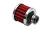Vibrant Crankcase Breather Filter w/Chrome Cap 2 1/8in 55mm Cone ODx2 5/8in 68mm Tallx3/4in 19mm ID - Air Filters