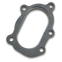 Vibrant GT25R / GT28R Discharge Flange with Oval Outlet (5 Bolt) Mild Steel 1/2in Thick - Fabrication