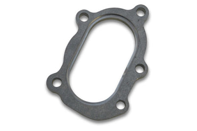 Vibrant GT25R / GT28R Discharge Flange with Oval Outlet (5 Bolt) T304 SS 1/2in Thick - Fabrication