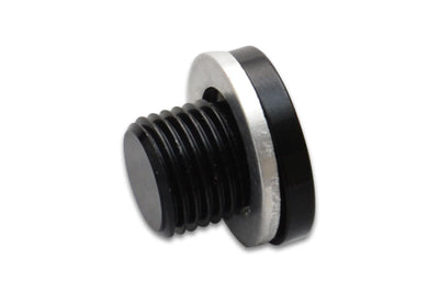 Vibrant M12 x 1.25 Metric Aluminum Port Plug with Crush Washer - Fabrication