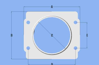 Vibrant MAF Sensor Adapter Plate for Subaru applications use w/ 3in Inlet I.D. filters only - Fabrication