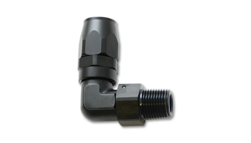 Vibrant Male NPT 90 Degree Hose End Fitting -6AN - 1/4 - Fabrication