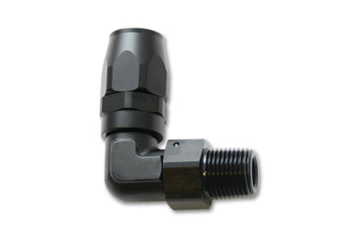 Vibrant Male NPT 90 Degree Hose End Fitting -8AN - 3/8 - Fabrication