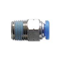 Vibrant Male Straight Pneumatic Vacuum Fitting 1/4in NPT Thread for use with 3/8in 9.5mm OD tubing - Fabrication