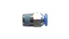 Vibrant Male Straight Pneumatic Vacuum Fitting (1/4in NPT Thread) - for 1/4in (6mm) OD tubing - Fabrication