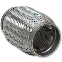 Vibrant SS Flex Coupling with Inner Braid Liner 2.25in inlet/outlet x 8in flex length - Fabrication