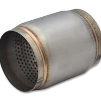 Vibrant SS Race Muffler 3.5in inlet/outlet x 5in long - Exhaust Mufflers & Tips