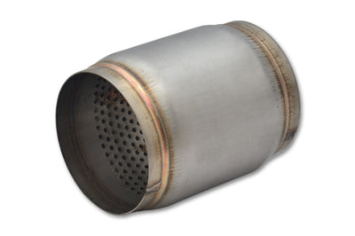 Vibrant SS Race Muffler 3.5in inlet/outlet x 5in long - Exhaust Mufflers & Tips