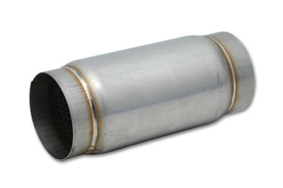 Vibrant SS Race Muffler 4in inlet/outlet x 5in long - Exhaust Mufflers & Tips