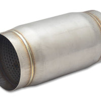 Vibrant SS Race Muffler 4in inlet/outlet x 9in long - Exhaust Mufflers & Tips