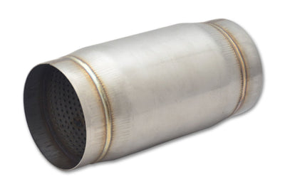 Vibrant SS Race Muffler 4in inlet/outlet x 9in long - Exhaust Mufflers & Tips