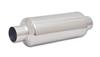 Vibrant SS Resonator (Standard Design) 2.5in inlet/outlet x 18in long w/ 5in OD resonator body - Exhaust Mufflers & Tips