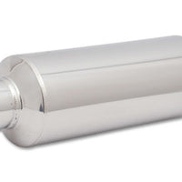 Vibrant SS Resonator (Standard Design) 2.5in inlet/outlet x 18in long w/ 5in OD resonator body - Exhaust Mufflers & Tips