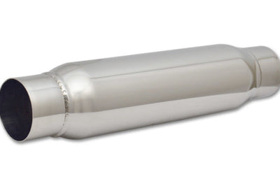 Vibrant SS Resonator (Standard Design) 3in Inlet/Outlet x 18in Long - Exhaust Mufflers & Tips