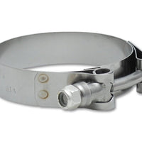 Vibrant SS T-Bolt Clamps Pack of 2 Size Range: 1.75in to 2.10in O.D. For use with 1.5in I.D. coup - Fabrication