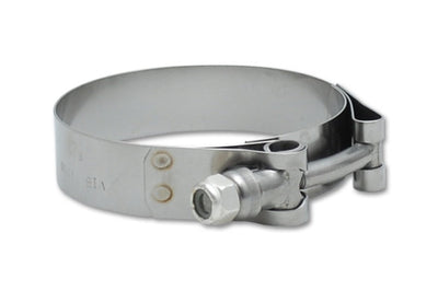 Vibrant SS T-Bolt Clamps Pack of 2 Size Range: 2.53in to 2.75in O.D. For use w/ 2.25in I.D. coupling - Fabrication