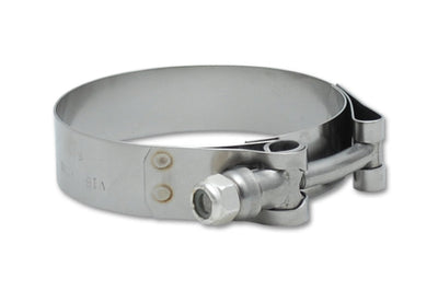 Vibrant SS T-Bolt Clamps Pack of 2 Size Range: 2.53in to 2.75in O.D. For use w/ 2.25in I.D. coupling - Fabrication