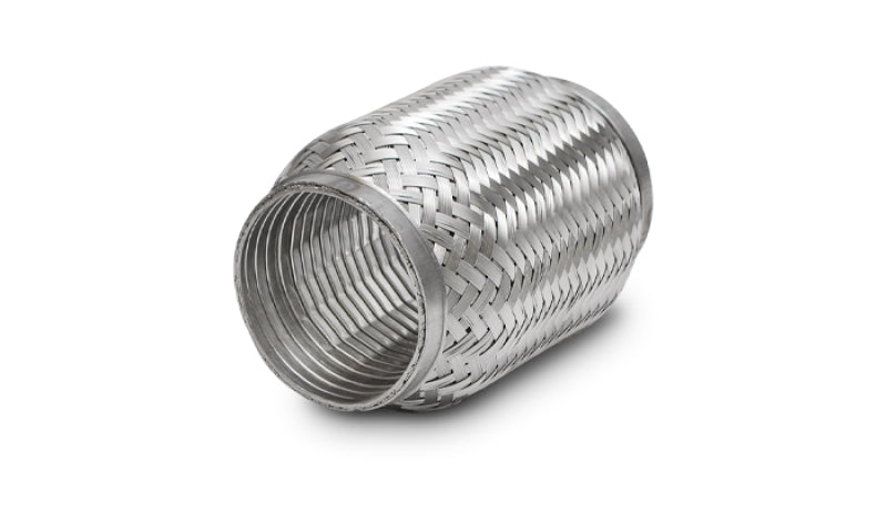 Vibrant SS Turbo FLEX Coupling w/Interlock Liner 1.5in Inlet/Outlet x 4in Long - Fabrication