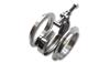 Vibrant T304 SS V-Band Flange Assembly for 1.5in O.D. Tubing incl 2 flanges & 1 Clamp - Fabrication