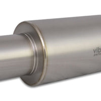 Vibrant Titanium Muffler w/Straight Cut Natural Tip 3in. Inlet / Outlet - Exhaust Mufflers & Tips