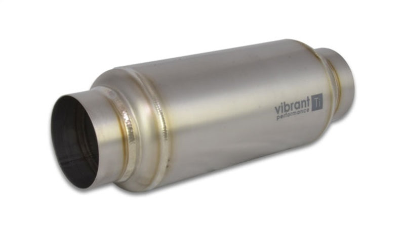 Vibrant Titanium Resonator 3in. Inlet / Outlet x 12in. Long - Exhaust Mufflers & Tips