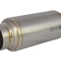 Vibrant Titanium Resonator 3in. Inlet / Outlet x 12in. Long - Exhaust Mufflers & Tips