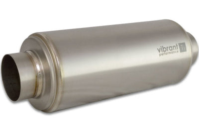 Vibrant Titanium Resonator 3in. Inlet / Outlet x 16in. Long - Exhaust Mufflers & Tips