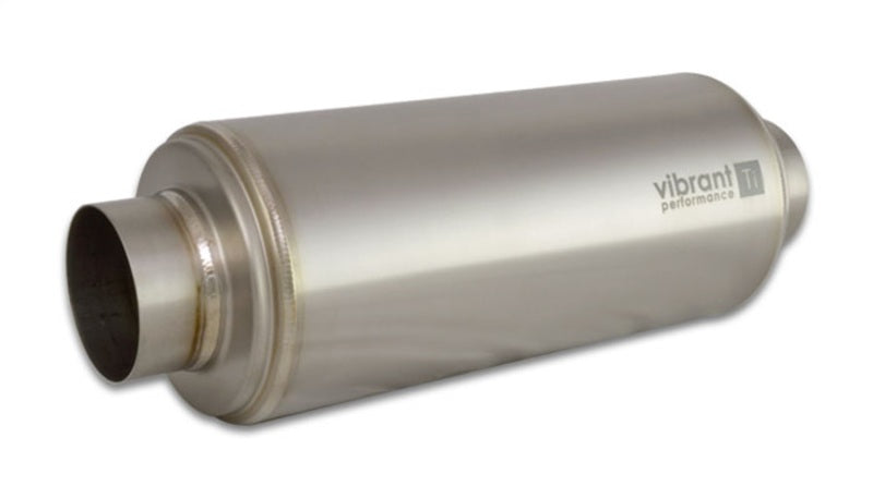 Vibrant Titanium Resonator 3in. Inlet / Outlet x 16in. Long - Exhaust Mufflers & Tips