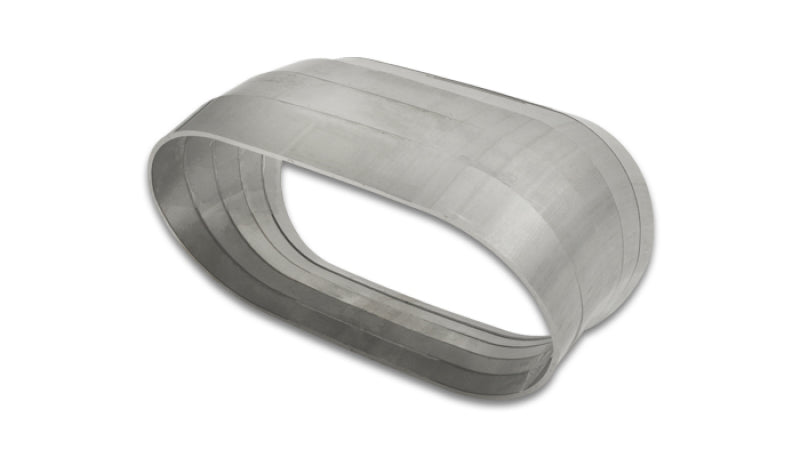 Vibrant Vertical 304 SS Nominal 3 in. Oval / 3.10 Centerline Radius 9 degree per cut -Set of 5 - Fabrication