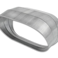 Vibrant Vertical 304 SS Oval Pie Cuts 3.5in OD Tight 45 Degree Elbow - Fabrication