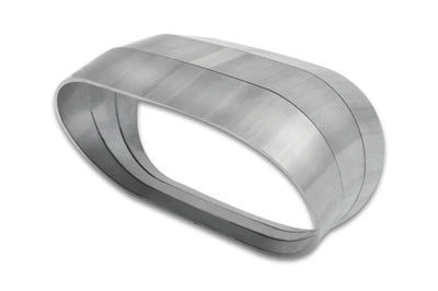 Vibrant Vertical 304 SS Oval Pie Cuts 3.5in OD Tight 45 Degree Elbow - Fabrication
