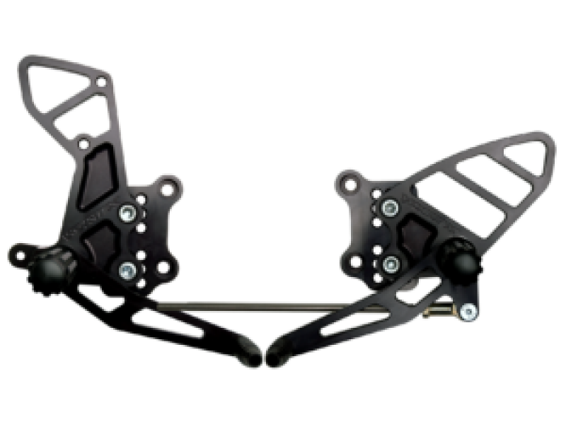 Vortex Racing 01-04 Suzuki GSX-R1000,01-05 GSX-R600,00-05 GSX-R750 Rear Set- Black - Transport