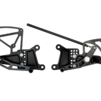 Vortex Racing 03-05 Yamaha YZF-R6 06-09 S Rear Set- Black - Transport