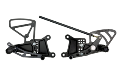 Vortex Racing 03-05 Yamaha YZF-R6 06-09 S Rear Set- Black - Transport