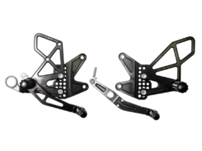 Vortex Racing 06-16 Yamaha YZF-R6 Rear Set- Black - Transport