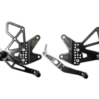 Vortex Racing 06-16 Yamaha YZF-R6 Rear Set- Black - Transport