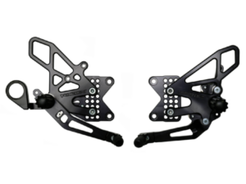 Vortex Racing 09-14 BMW S1000RR,-14 S1000XR Adjustable Rearsets- Black - Transport