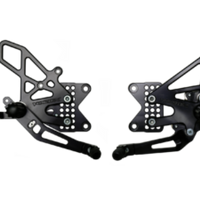 Vortex Racing 09-14 BMW S1000RR,-14 S1000XR Adjustable Rearsets- Black - Transport