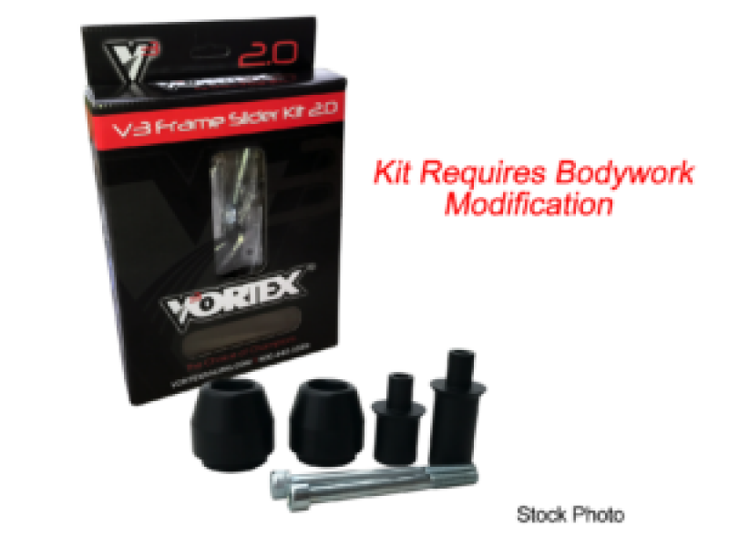 Vortex Racing 09-20 Honda CBR 600 RR V3 2.0 Frame Slider Kit- Modification Required - Body Armor & Protection