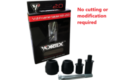 Vortex Racing 13-17 Kawasaki Ninja 300 V3 2.0 Frame Slider Kit- No Cut - Body Armor & Protection