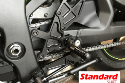 Vortex Racing 16-20 Kawasaki ZX-10R Ninja ZX1000,17-20 ZX-10RR ZX1000 Rear Set- Black - Transport