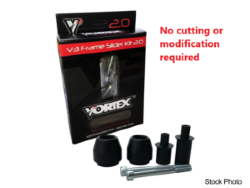 Vortex Racing 17-19 Kawasaki Z650 V3 2.0 Frame Slider Kit- No Cut - Body Armor & Protection