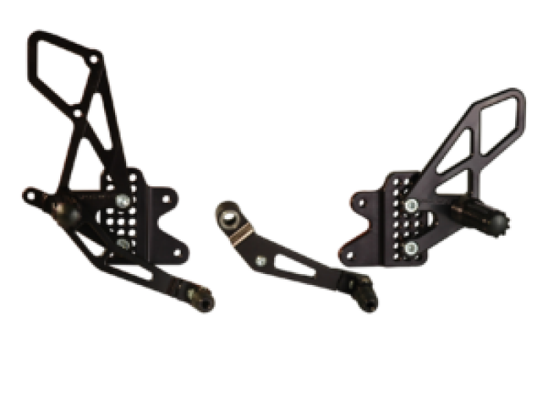 Vortex Racing 6-10 Suzuki GSX-R600 GSX-R750 Rear Set- Black - Transport