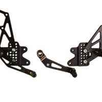 Vortex Racing 6-10 Suzuki GSX-R600 GSX-R750 Rear Set- Black - Transport