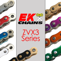 Vortex Racing EK 520 ZVX3 Rivet Master 120 Links- Black/Gold - Drivetrain